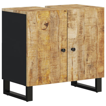 Berkfield 2 Piece Bathroom Furniture Set Solid Wood Mango