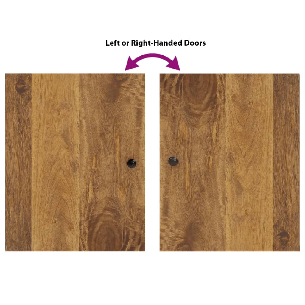 Berkfield 4 Piece Bathroom Furniture Set Solid Wood Mango