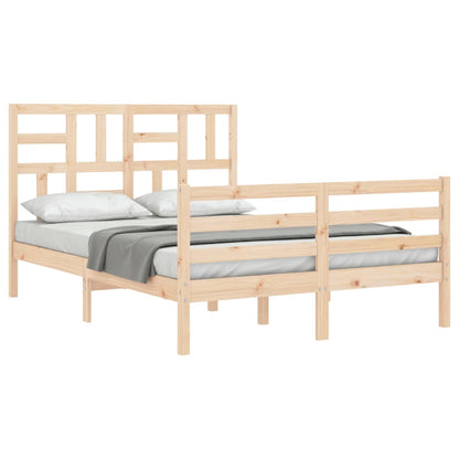 Berkfield Bed Frame with Headboard 120x200 cm Solid Wood
