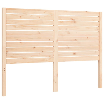 Berkfield Bed Frame with Headboard Small Double Solid Wood