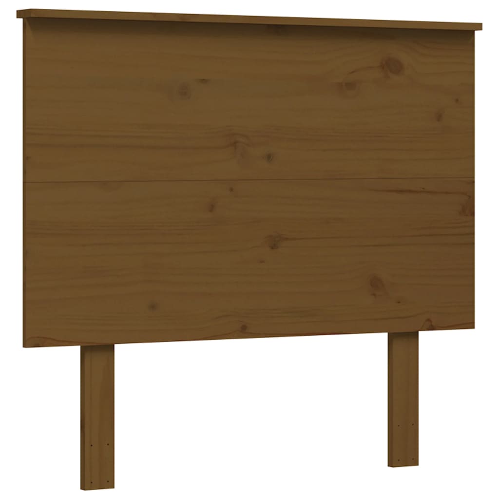 Berkfield Bed Frame with Headboard Honey Brown 90x200 cm Solid Wood