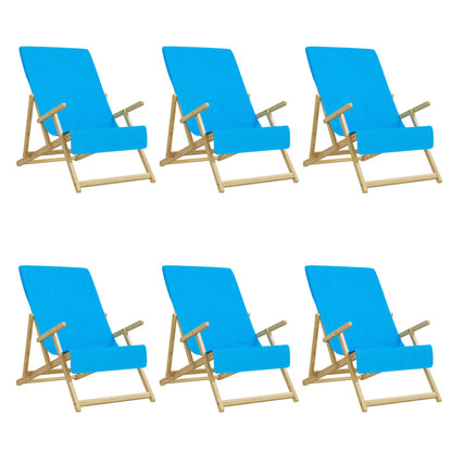 Berkfield Beach Towels 6 pcs Turquoise 60x135 cm Fabric 400 GSM