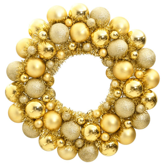 Berkfield Christmas Wreath Gold 45 cm Polystyrene