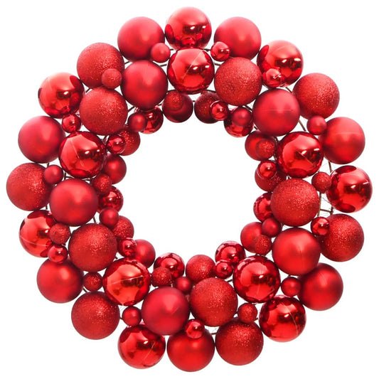 Berkfield Christmas Wreath Red 45 cm Polystyrene