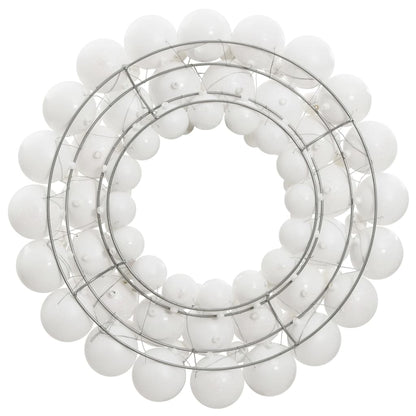 Berkfield Christmas Wreath White 45 cm Polystyrene