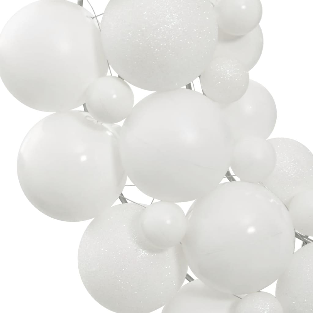 Berkfield Christmas Wreath White 45 cm Polystyrene