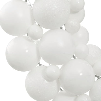 Berkfield Christmas Wreath White 45 cm Polystyrene