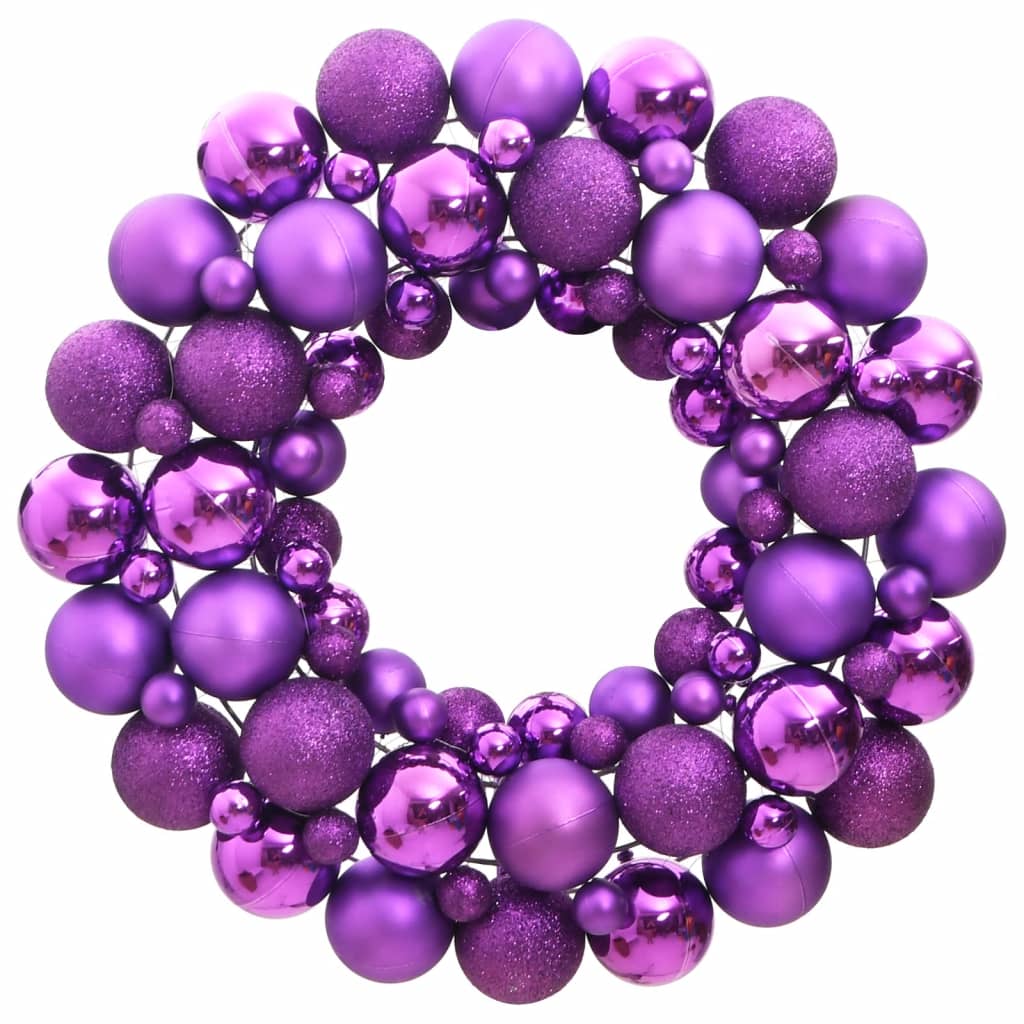 Berkfield Christmas Wreath Purple 45 cm Polystyrene