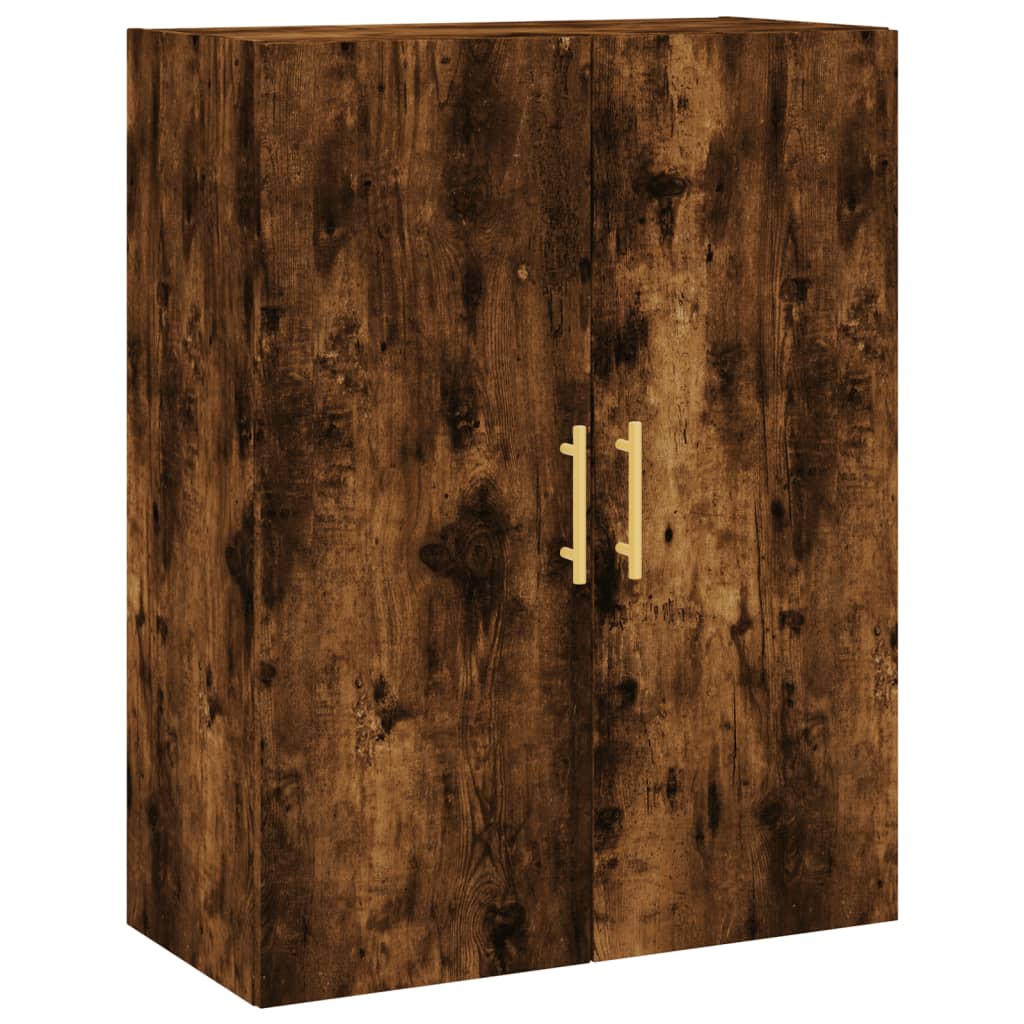 Berkfield Wall Mounted Cabinets 2 pcs Smoked Oak 69.5x34x90 cm