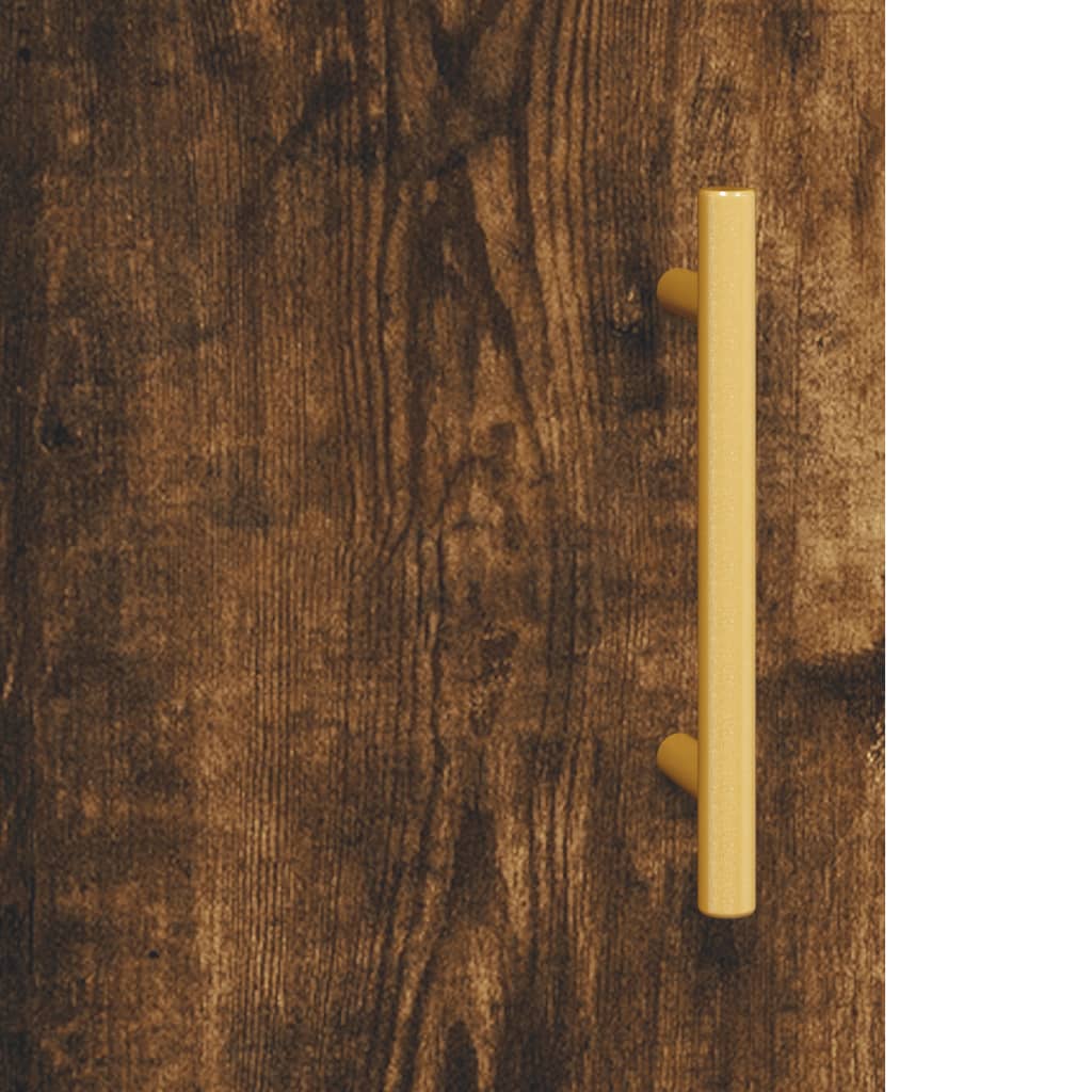 Berkfield Wall Mounted Cabinets 2 pcs Smoked Oak 69.5x34x90 cm