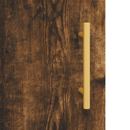 Berkfield Wall Mounted Cabinets 2 pcs Smoked Oak 69.5x34x90 cm