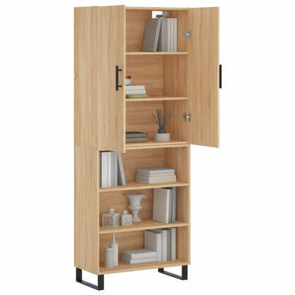 Berkfield Highboard Sonoma Oak 69.5x34x180 cm Engineered Wood