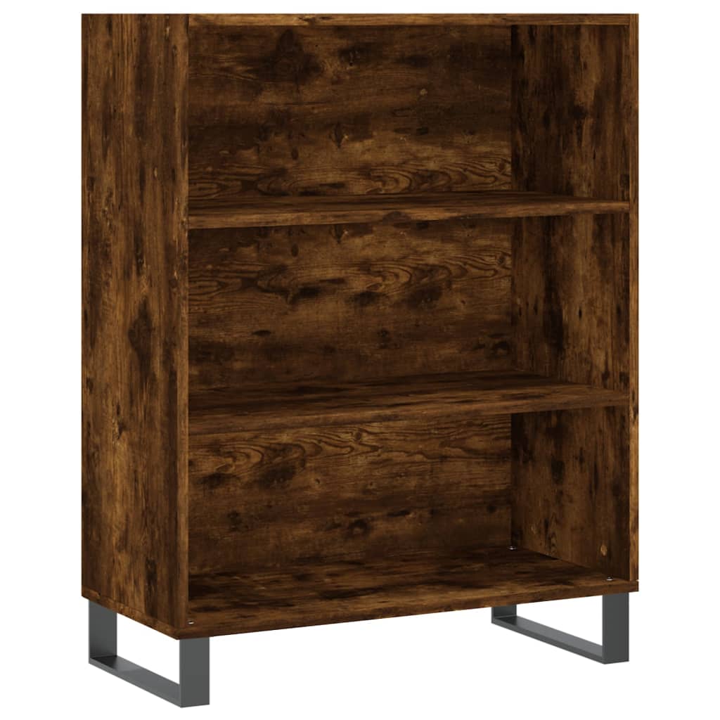 Berkfield Highboard Smoked Oak 69.5x34x180 cm Engineered Wood