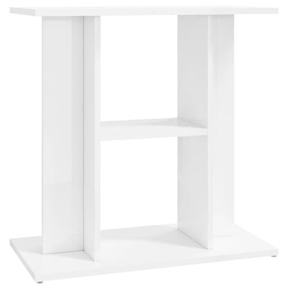 Berkfield Aquarium Stand High Gloss White 60x30x60 cm Engineered Wood