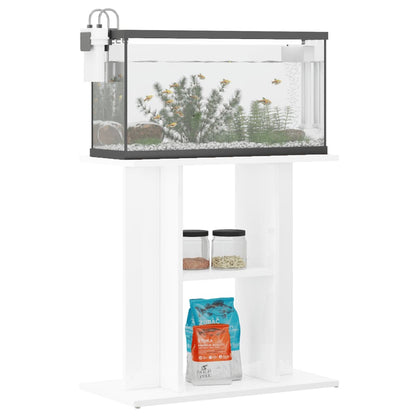 Berkfield Aquarium Stand High Gloss White 60x30x60 cm Engineered Wood