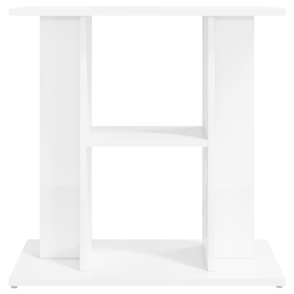 Berkfield Aquarium Stand High Gloss White 60x30x60 cm Engineered Wood