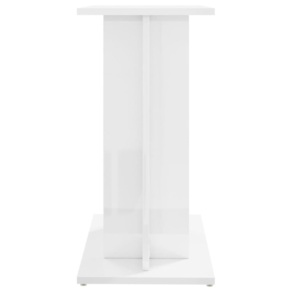 Berkfield Aquarium Stand High Gloss White 60x30x60 cm Engineered Wood