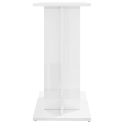 Berkfield Aquarium Stand High Gloss White 60x30x60 cm Engineered Wood