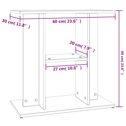 Berkfield Aquarium Stand High Gloss White 60x30x60 cm Engineered Wood