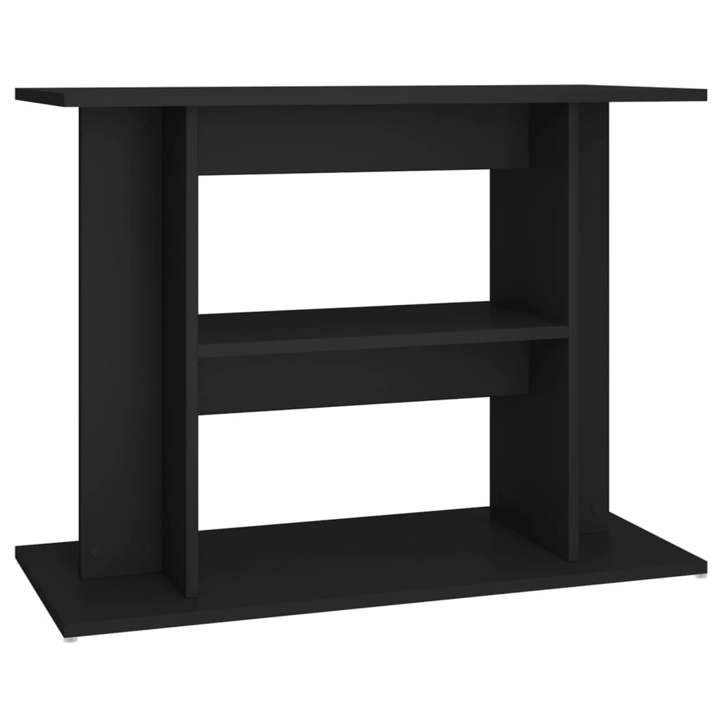Berkfield Aquarium Stand Black 80x35x60 cm Engineered Wood