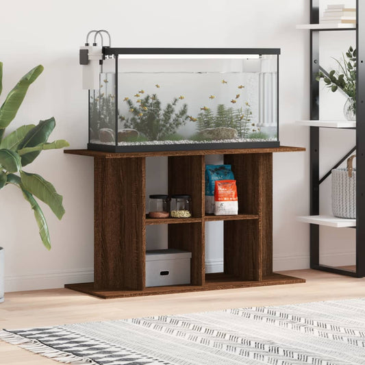 Berkfield Aquarium Stand Brown Oak 100x40x60 cm Engineered Wood