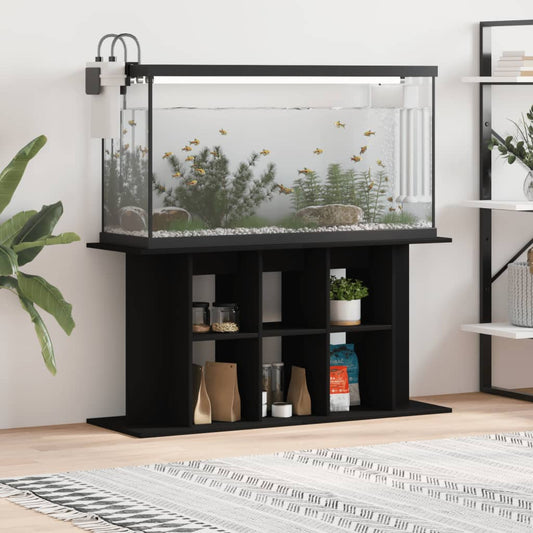 Berkfield Aquarium Stand Black 120x40x60 cm Engineered Wood