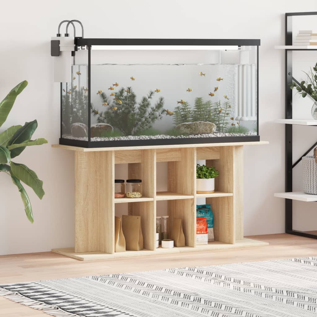 Berkfield Aquarium Stand Sonoma Oak 120x40x60 cm Engineered Wood
