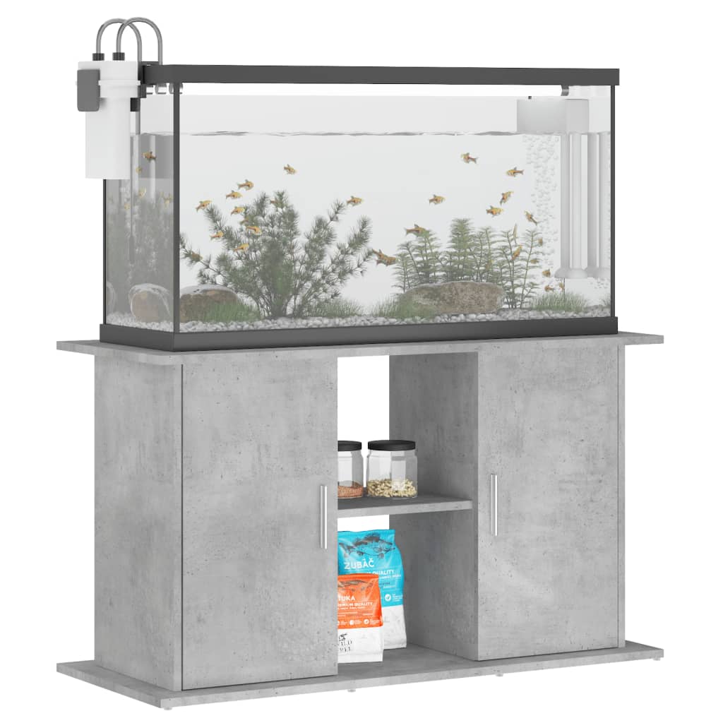 Berkfield Aquarium Stand Concrete Grey 101x41x58 cm Engineered Wood