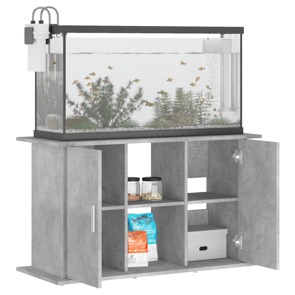 Berkfield Aquarium Stand Concrete Grey 101x41x58 cm Engineered Wood