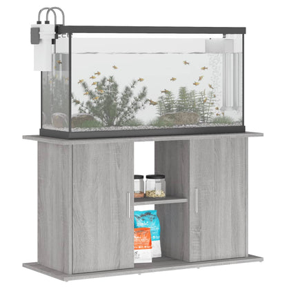 Berkfield Aquarium Stand Grey Sonoma 101x41x58 cm Engineered Wood