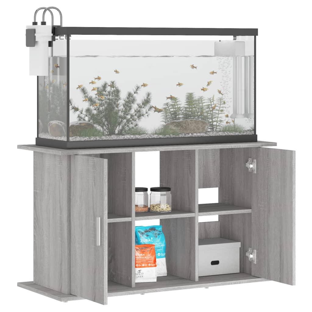 Berkfield Aquarium Stand Grey Sonoma 101x41x58 cm Engineered Wood