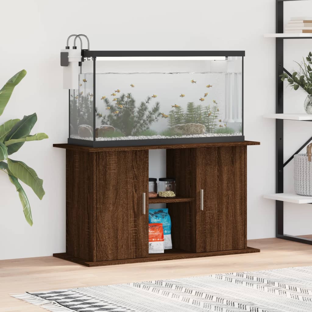 Berkfield Aquarium Stand Brown Oak 101x41x58 cm Engineered Wood