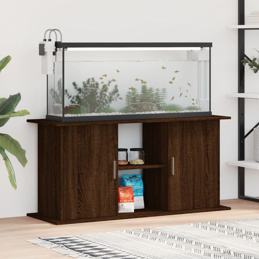 Berkfield Aquarium Stand Brown Oak 121x41x58 cm Engineered Wood