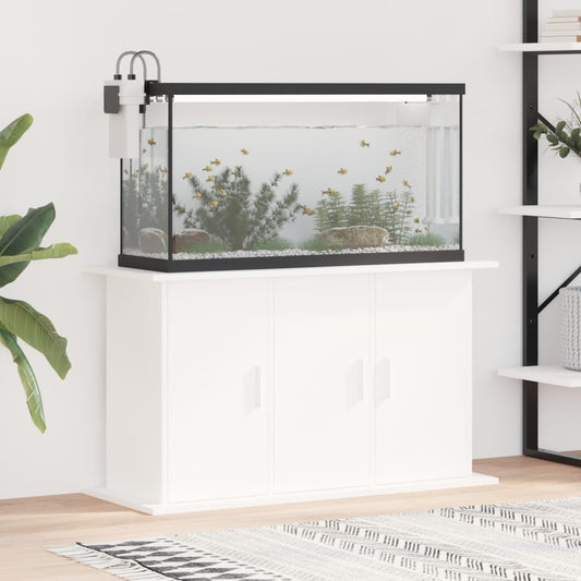 Berkfield Aquarium Stand White 101x41x58 cm Engineered Wood