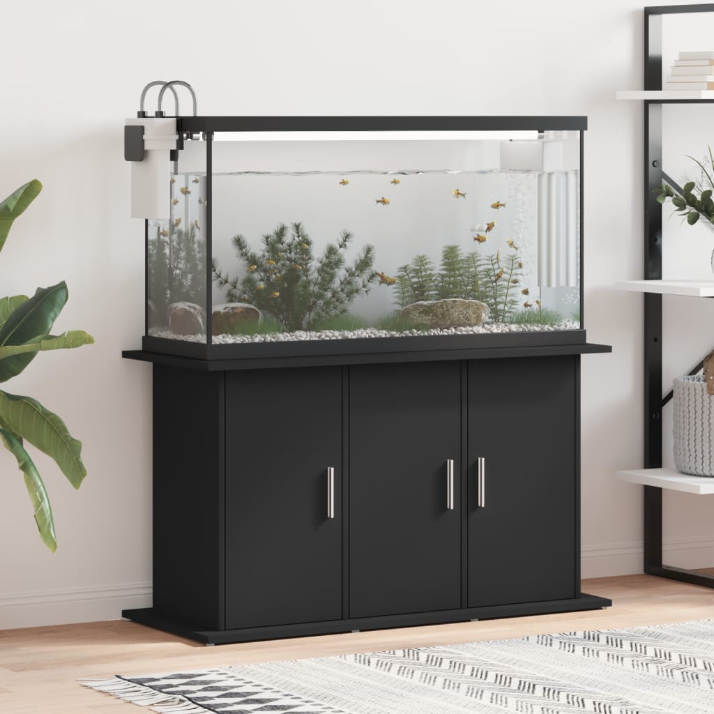 Berkfield Aquarium Stand Black 101x41x58 cm Engineered Wood
