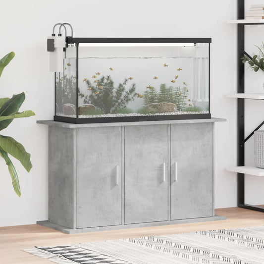 Berkfield Aquarium Stand Concrete Grey 101x41x58 cm Engineered Wood