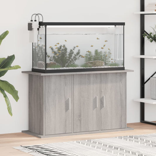 Berkfield Aquarium Stand Grey Sonoma 101x41x58 cm Engineered Wood