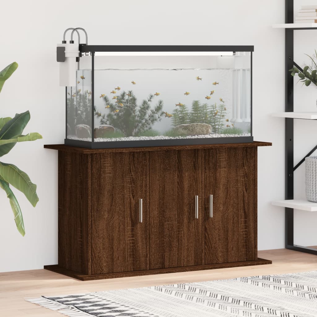 Berkfield Aquarium Stand Brown Oak 101x41x58 cm Engineered Wood