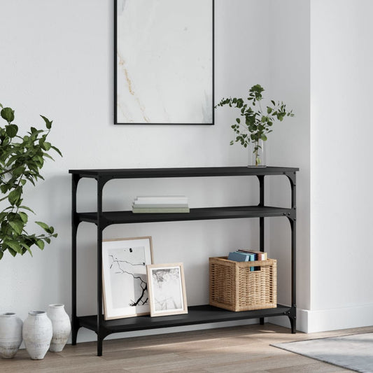 Berkfield Console Table Black 100x29x75 cm Engineered Wood