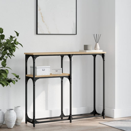 Berkfield Console Table Sonoma Oak 90x22.5x75 cm Engineered Wood