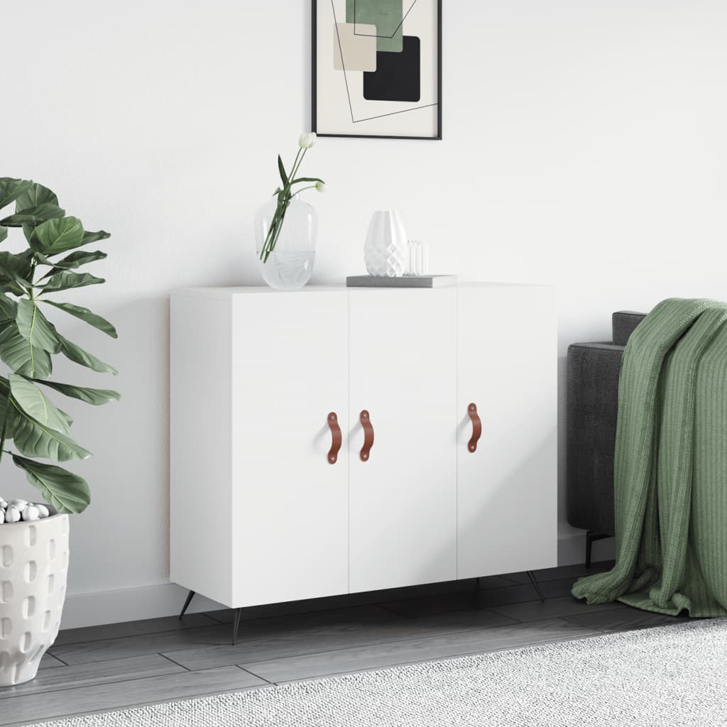 Berkfield Sideboard White 90x34x80 cm Engineered Wood