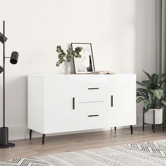 Berkfield Sideboard High Gloss White 100x36x60 cm Engineered Wood