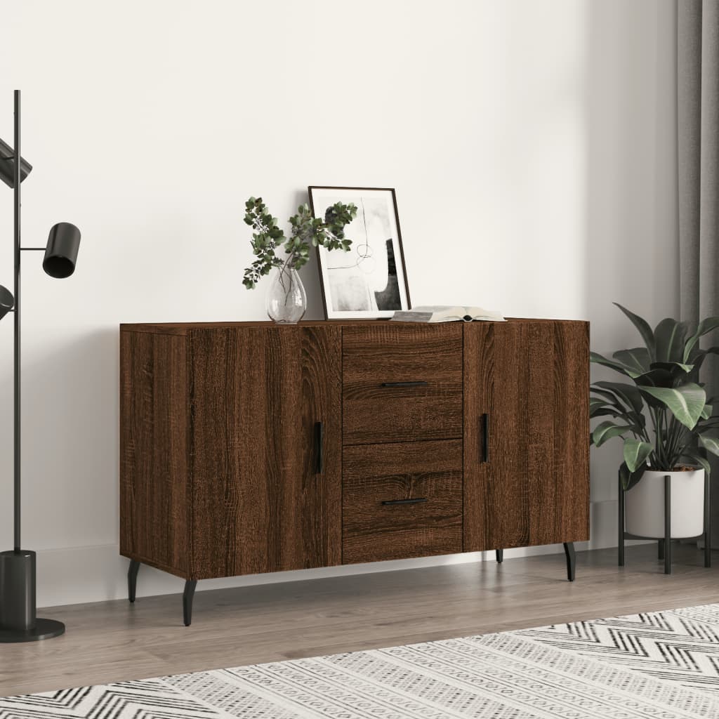 Berkfield Sideboard Brown Oak 100x36x60 cm Engineered Wood