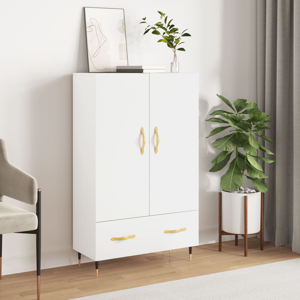 Berkfield Highboard White 69.5x31x115 cm Engineered Wood