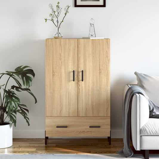 Berkfield Highboard Sonoma Oak 69.5x31x115 cm Engineered Wood