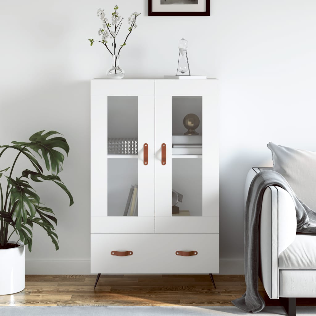 Berkfield Highboard White 69.5x31x115 cm Engineered Wood