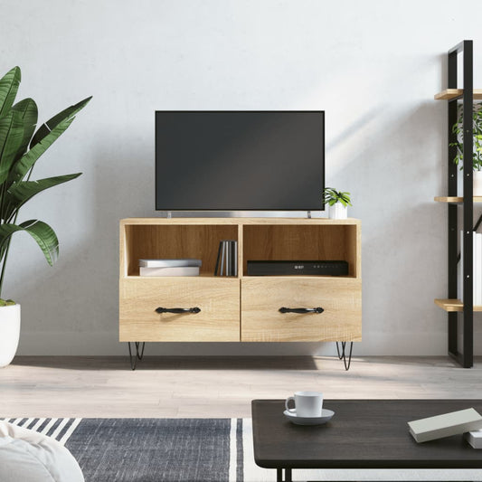 Berkfield TV Cabinet Sonoma Oak 80x36x50 cm Engineered Wood