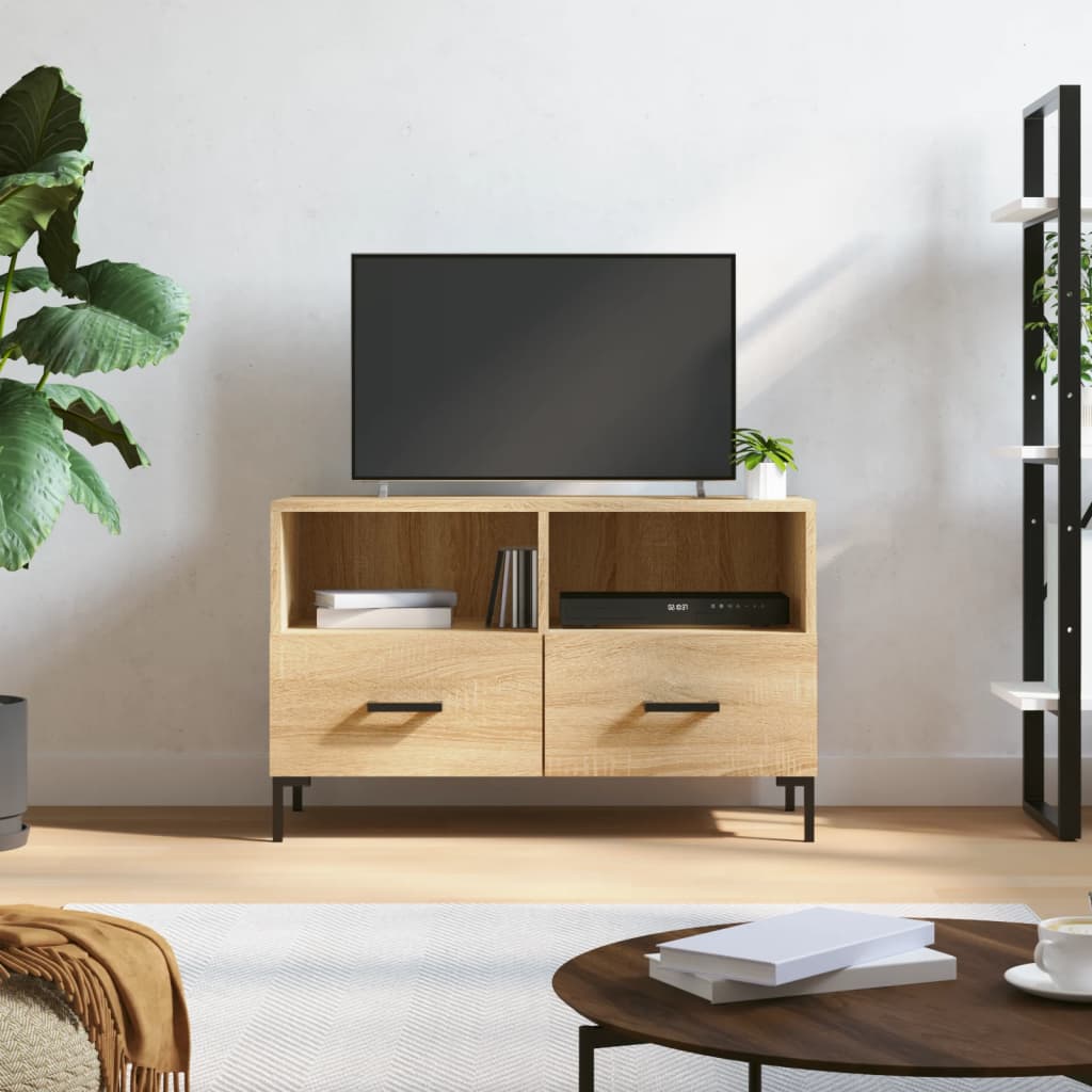 Berkfield TV Cabinet Sonoma Oak 80x36x50 cm Engineered Wood
