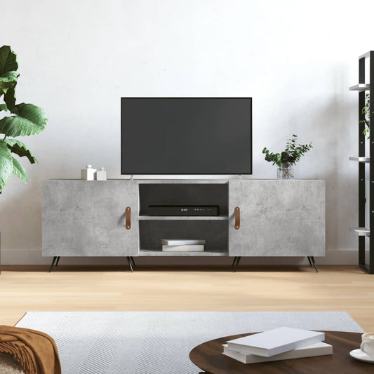 Berkfield TV Cabinet Concrete Grey 150x30x50 cm Engineered Wood