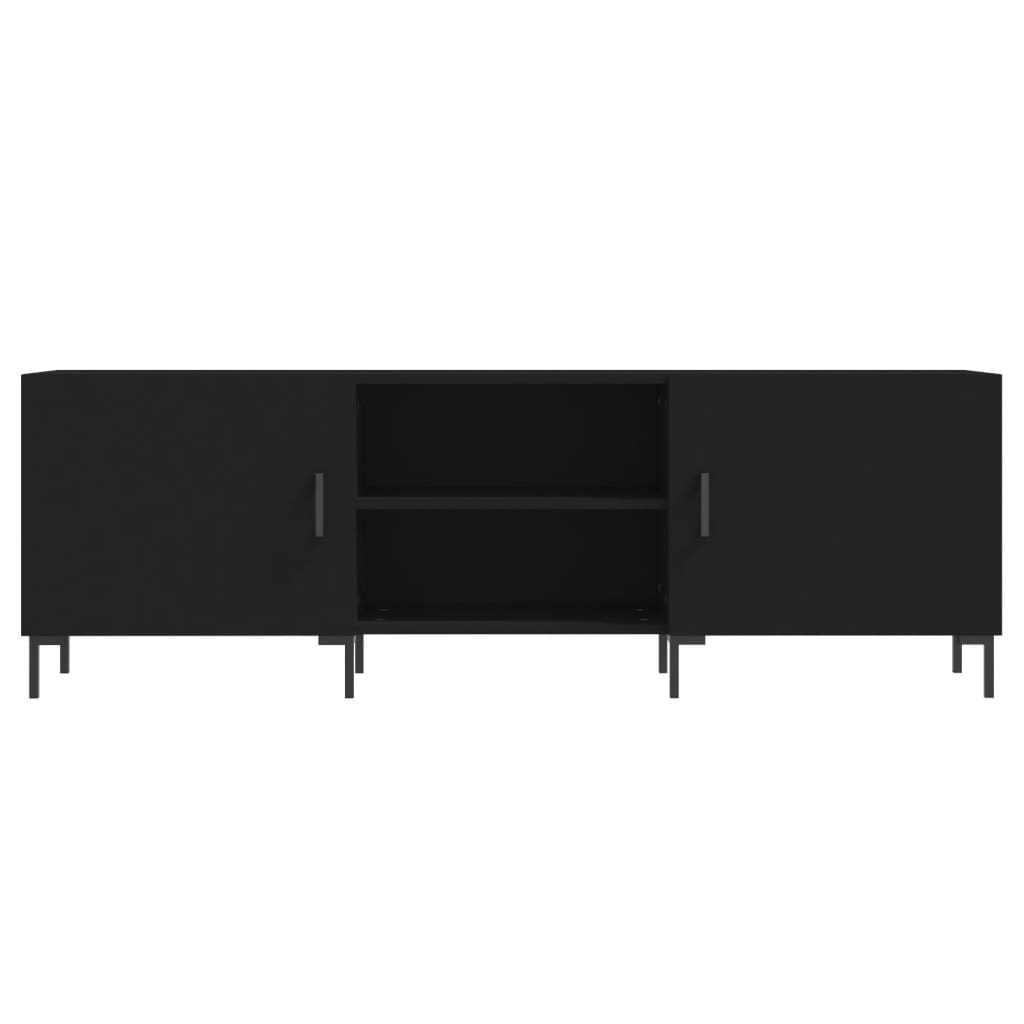 Berkfield TV Cabinet Black 150x30x50 cm Engineered Wood